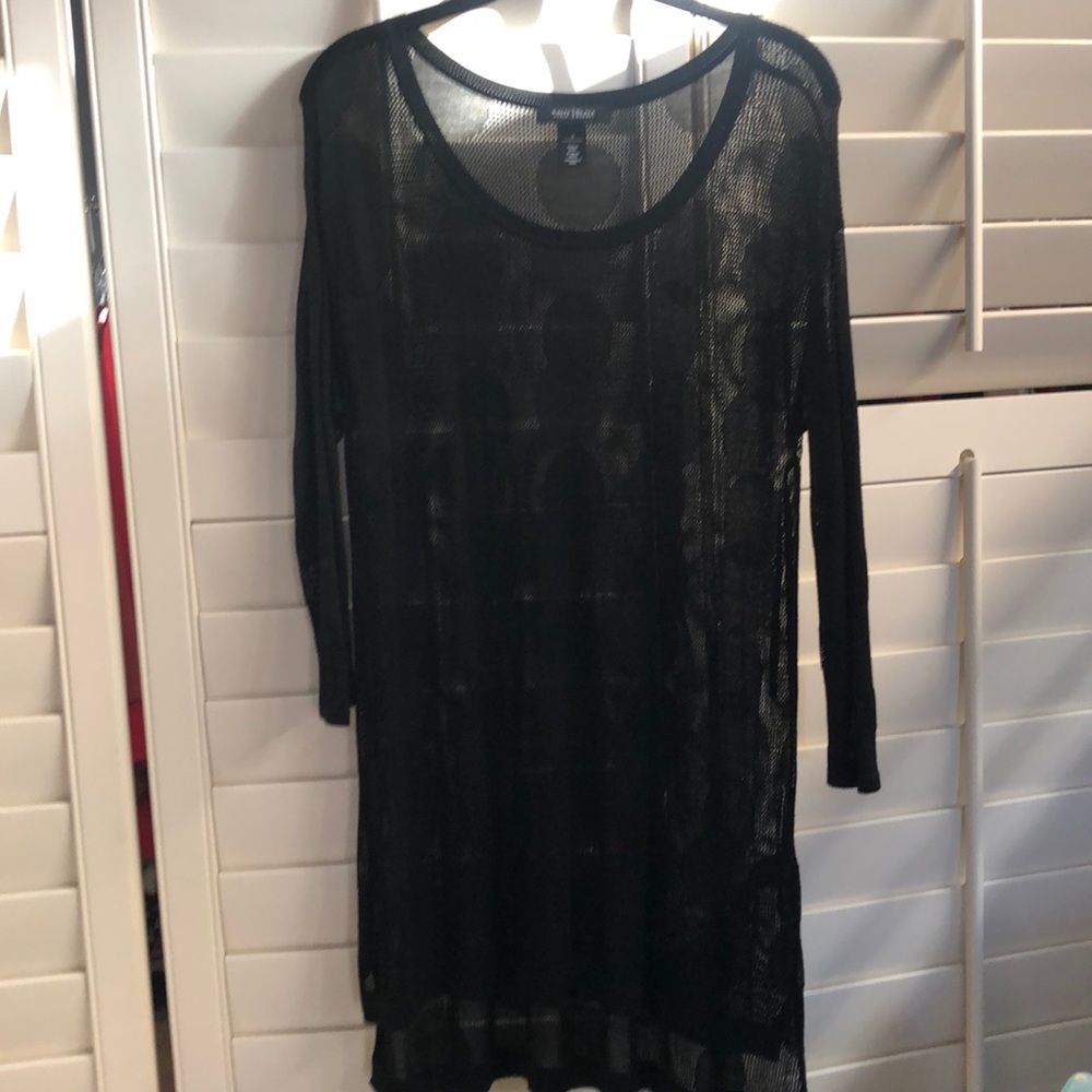 Light weight long black sweater